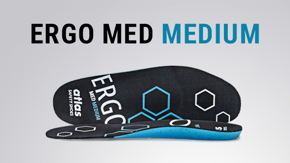 Atlas Ergo-Med Einlegesohlen Medium – Entlasten Füße, Rücken & Gelenke, Atmungsaktiv