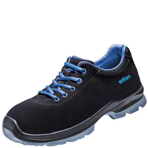 ATLAS Scarpe Antinfortunistiche SL 645 XP Blu - Sicurezza S3, Pelle Impermeabile, Suola MPU Light, Taglie 36-49